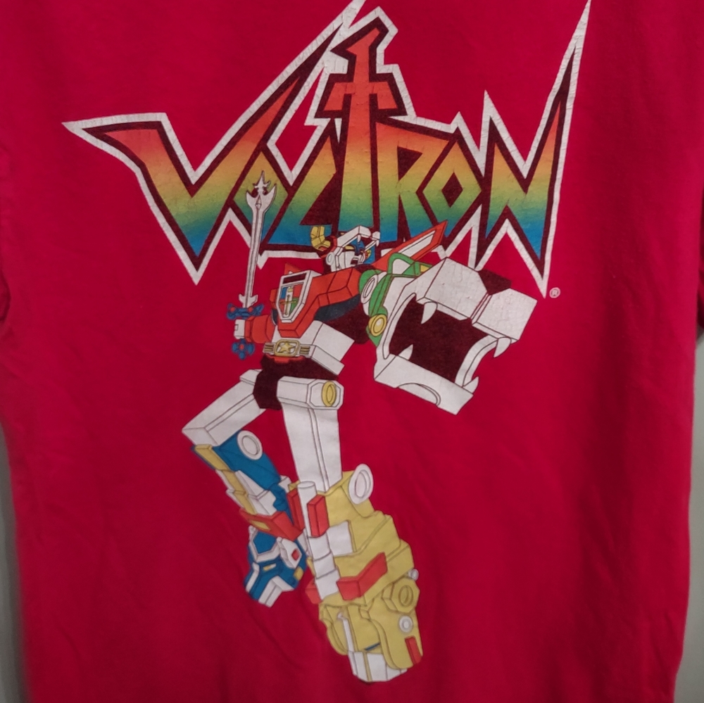 Voltron Red Graphic Mens T-shirt Size Large